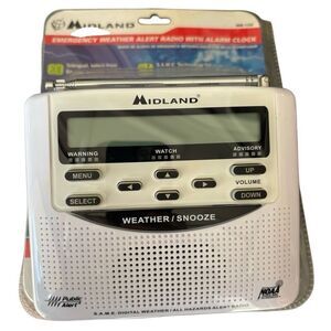 Midland WR-120 Emergency Weather Alert Radio With Alarm Clock